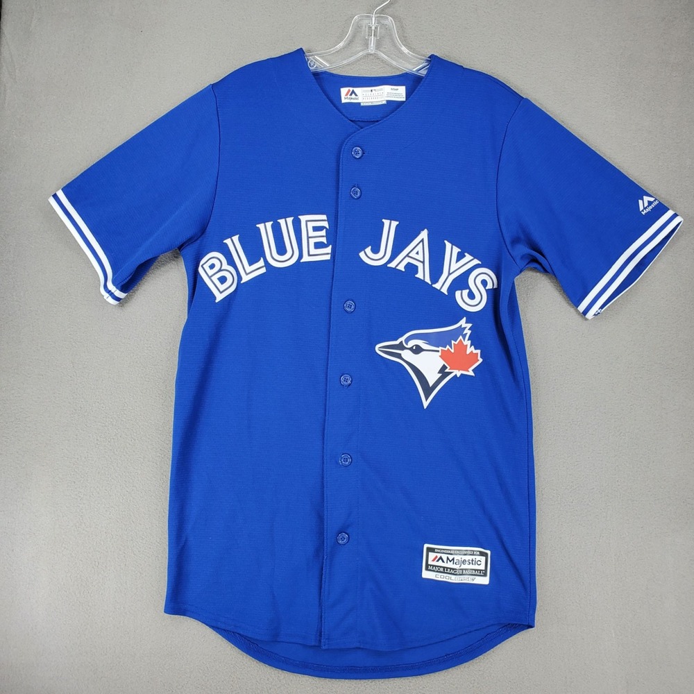 Majestic Toronto Blue Jays Jersey Mens S Blue Josh Donaldson 20 Cool Base MLB
